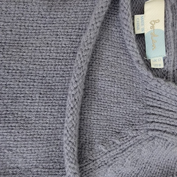 BODEN Open Front Wool Alpaca Cardigan Sweater Short Sleeve Women US Sz 8 Pockets - Picture 12 of 14